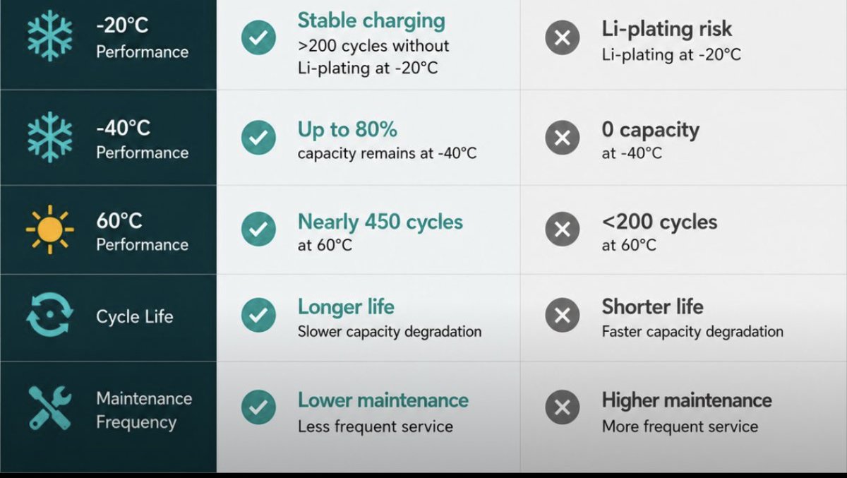 MichaelLiao20's tweet photo. #HighDrive has launched its newest wide temperature battery cells, HJ18650V 3.6V 2900mAh batteries can operate effectively in extreme environments, overcoming both lower and higher temperatures ranging from -40 to +85 degrees. Here is the difference. https://t.co/pOazmExWsG