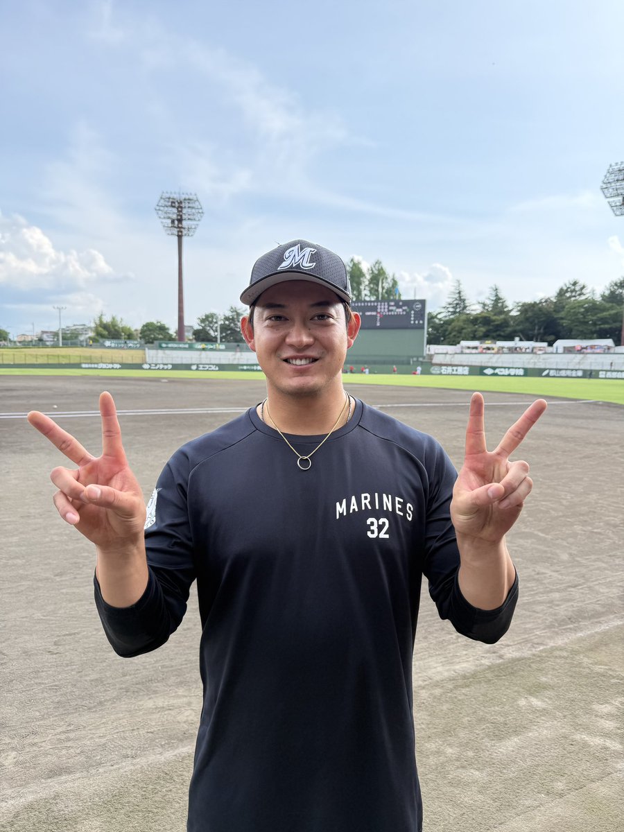 chibalotte_pr's tweet photo. #佐藤都志也 選手、福島凱旋です！
#chibalotte #広報 https://t.co/hXLtE1UOw0