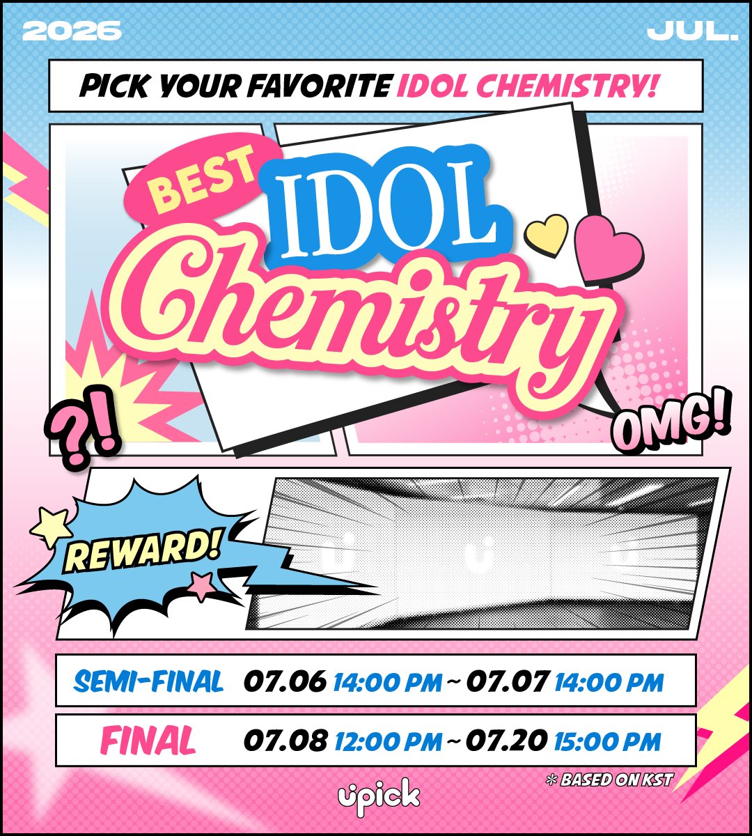 UPICK_twt's tweet photo. 💜BEST IDOL Chemistry💜
🗳️𝚃𝚠𝚒𝚝𝚝𝚎𝚛 𝙿𝚛𝚎-𝚅𝚘𝚝𝚎
🗓7/6 2PM ~ 7/7 2PM KST
🗳️𝚄𝙿𝙸𝙲𝙺 𝚊𝚙𝚙 𝙵𝚒𝚗𝚊𝚕
🗓️7/8 12PM ~ 7/20 3PM KST
🎁Airport Railroad Digital Signage https://t.co/IeHs6fmzbm