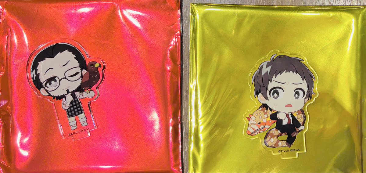 tomho_j2m's tweet photo. 【交換】ペルソナ　八景島　シーパラ アクリルスタンド　アクスタ

【譲】アクスタ
P4→足立⭐️
P5→ 惣治郎

【求】同種
P4→主人公⭐️
P5→モルガナ

足立は4主のみ交換可。16時頃までシーパラ内、P5BB夜公演前後での手渡し交換、もしくは郵送交換希望です。
お気軽にお声掛け下さい！ https://t.co/7CETtlau90
