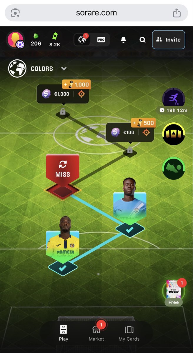 mpenn_10's tweet photo. 13:45 and nothing changed. Still says MISS, still says 0 on all French players and still says “restart”. 

Support case opened @soraresupport still no response. 

Didn’t get a chance to go for the 440 with Mexico v Ecuador last night, and looks like I won’t get a chance to go for the 440/480 with England or Belgium tonight. 

Useless.