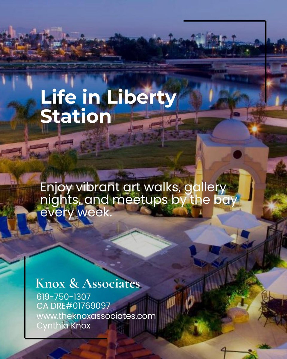 Cknox13's tweet photo. Living in Liberty Station means your weeks are filled with art walks, gallery nights, and spontaneous meetups, all steps from the bay. 

Which event do you think shapes the neighborhood most? https://t.co/4jRVxaQXjv