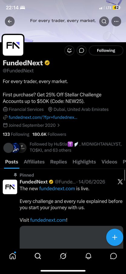 SilentPips0's tweet photo. @skyshark0 @FundedNext @Marwan_fx01 @Flynnn_FN @Galib_FN I appreciate FundedNext most for their reliability: quick payouts, minimal trading days requirement, and strong customer support. It’s one of the few firms that actually deliver on promises. All tasks done ✅ @FundedNext https://t.co/9DfMAMCBjY