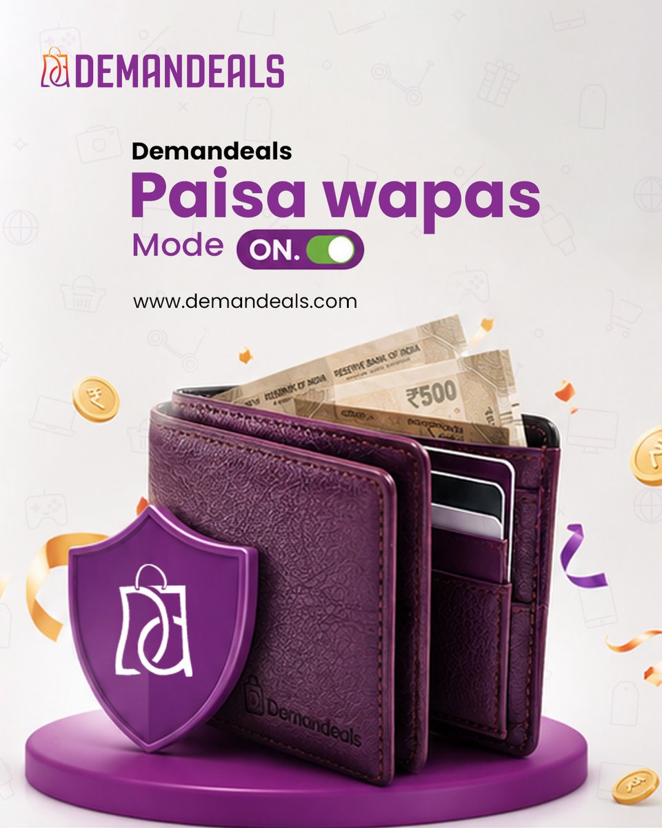 Demandeals_'s tweet photo. Your Wallet Also Needs a Check Up!!

#NewShape #Wallet #Cashback #India #DoctorsDay #Viral https://t.co/ANBuWNE8dv