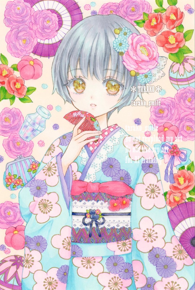 tarako_smile's tweet photo. 他のアプリでリクエストいただいたイラストです🍡
リクエストありがとうございました🌸

#コピックイラスト 
#絵柄が好みって人がいたらいいなぁ https://t.co/OgfSTId4kB
