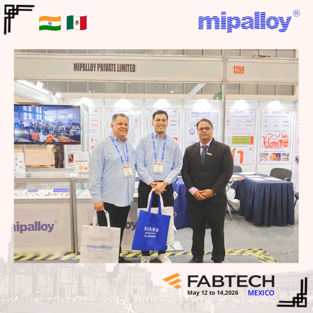 mipalloy1's tweet photo. 🌟 Mipalloy Private Limited proudly participated in #FABTECHMexico! 🇲🇽

We showcased our advanced resistance welding products, connected with industry leaders, and explored new opportunities. Thank you to everyone who visited our booth
#Mipalloy #ResistanceWelding #Manufacturing https://t.co/M0Nc9TJuEF