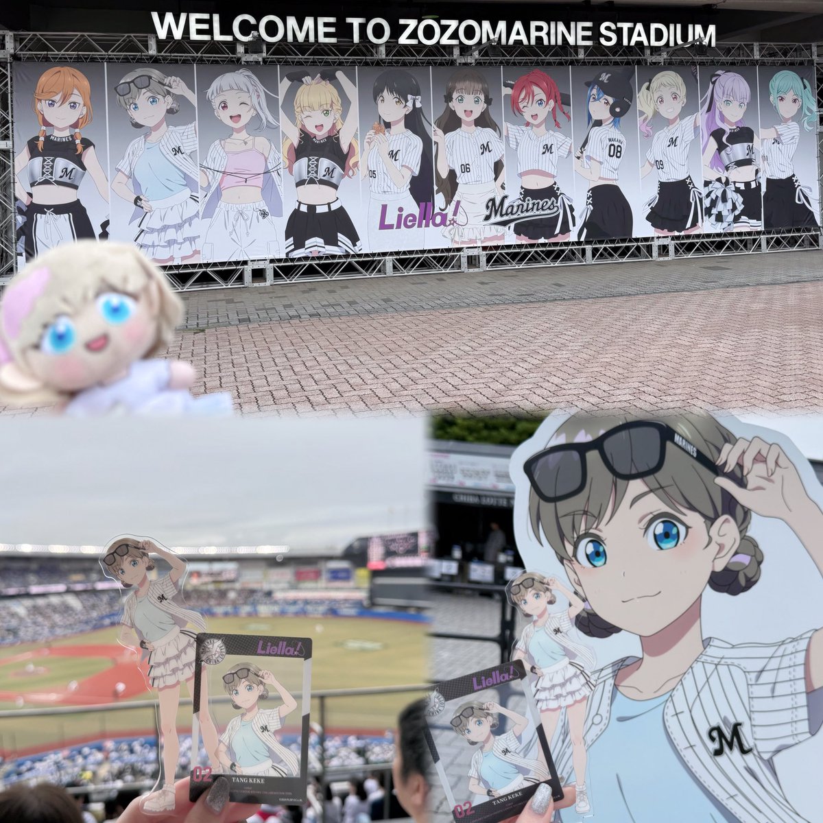 So_u46's tweet photo. ⚾ラブライブ！シリーズ×
パ・リーグ6球団コラボ⚾2026

💜🖤マリーンズ／Liella! 🤍💜

2026も開催ありがとうございます🥲 https://t.co/MuhqoHYVVR