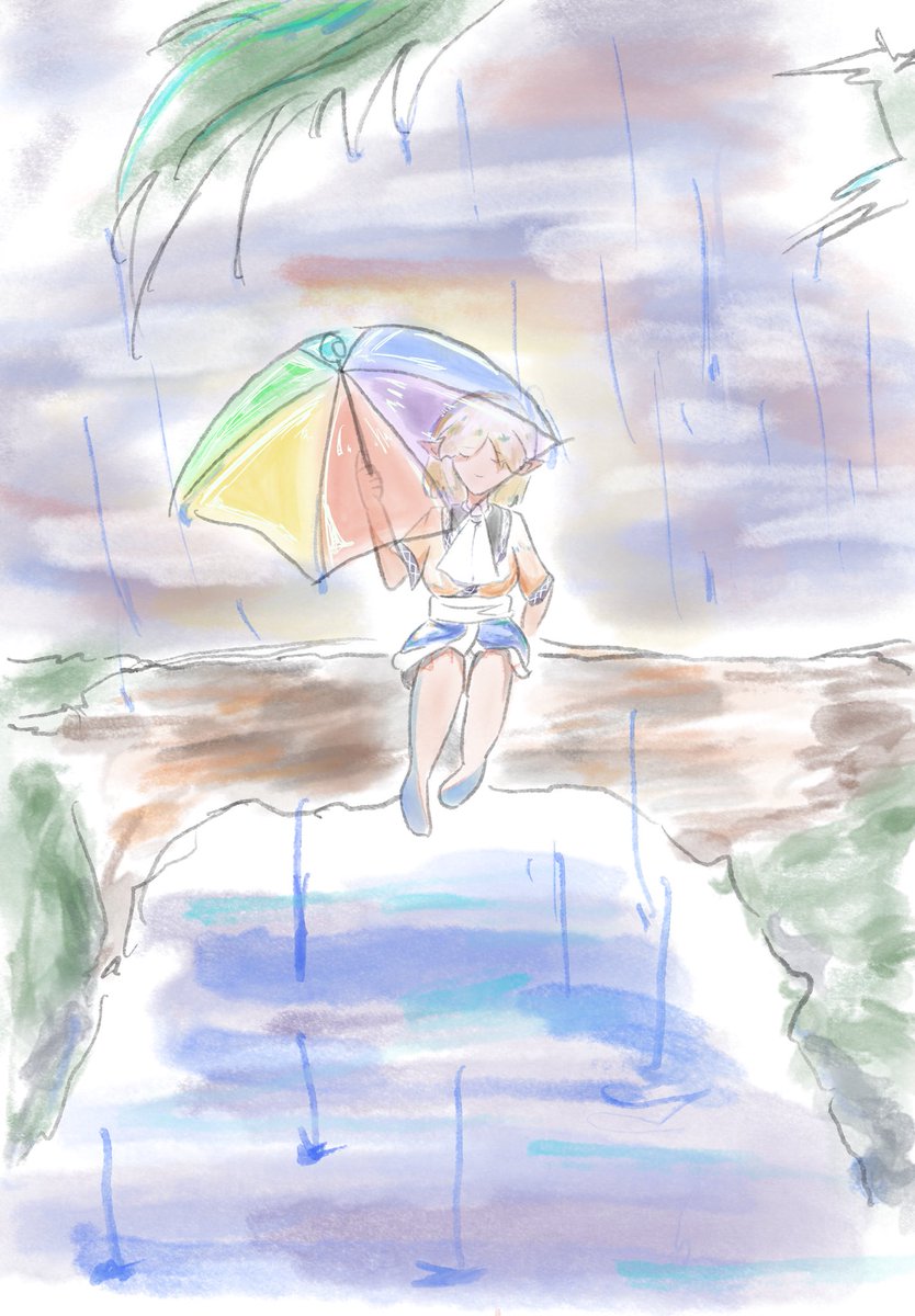 usioukoku's tweet photo. 雨を楽しむ https://t.co/pt1fY9v5MQ