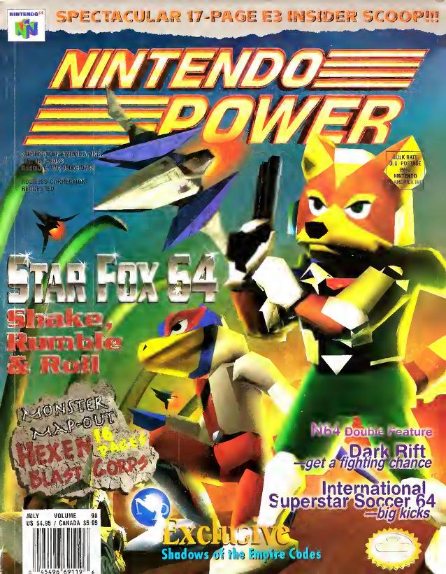 eddyyplayerone's tweet photo. happy 29th birthday to Star Fox 64! 🦊

as seen in Nintendo Power: https://t.co/hEh5hnMBAg