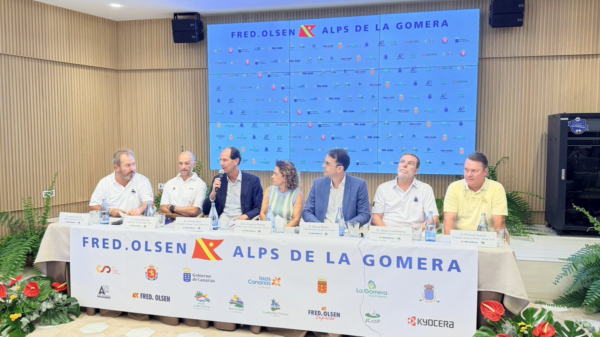 golfencanarias's tweet photo. Rueda de prensa del Fred. Olsen La Gomera Alps Tour en el Hotel Jardín Tecina. @alpstourgolf @CabildoLaGomera @fedcanariagolf @HtJardinTecina @FOexpress https://t.co/dlo70yEGND