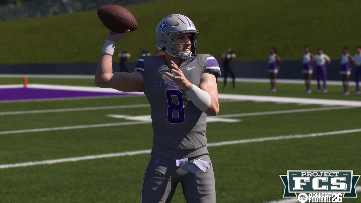 Project_FCS's tweet photo. 1 more day til the early release of @EASPORTSCollege! While we wait, here are some of my favorite uniforms/fields from last years North and South Carolina #ProjectFCS teams (user NCoffey)...all teams will be updated soon for the 2026 season! https://t.co/DMthaElgvb