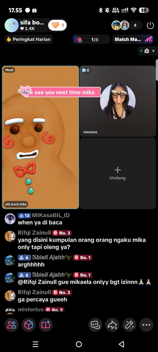 sifa__febi's tweet photo. Kita tuh emang see mika only itu Weh @M_MikaelaJKT48  iya gak @Bertran21805455  @Ibnuabdiel12_  parah nih gapercaya @Rifqi_281 https://t.co/5nhchNC2sf