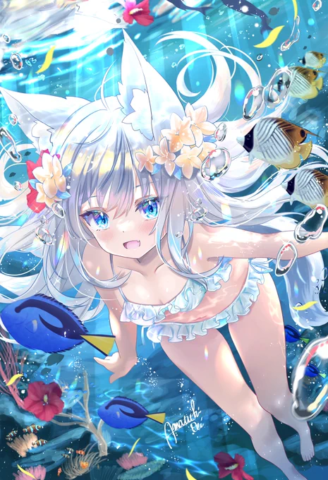 きらきら海の中 #C108 #イラスト完成