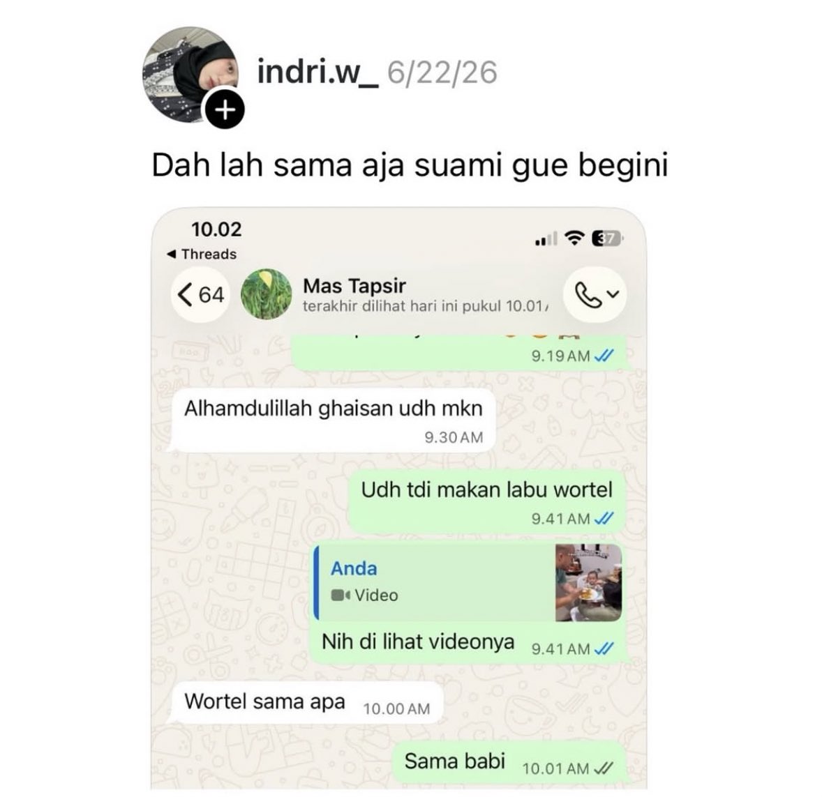 insidefolkative's tweet photo. Momen para istri spill chat para 'suami bolot' yang bikin emosi tapi lucu banget 😭😭😭😭😭😂😂😂 https://t.co/6WMt9H88xz