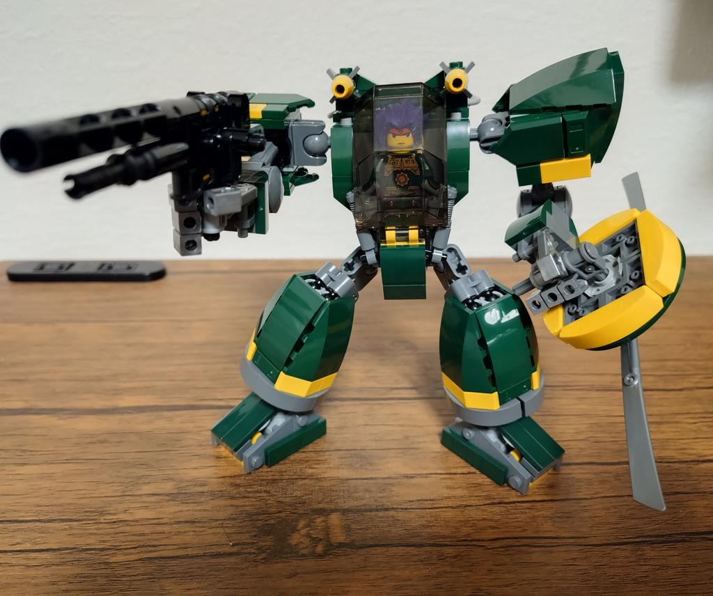 dahiro_brick29's tweet photo. 今年はレゴ特殊部隊EXO-FORCEの発売から20周年！
ということで、シリーズを意識したオリジナルのメカと格納庫を作りました。
この作品は週末に町田市で開催される
#特ブリ で展示予定です。
#レゴ #LEGO #legomech #レゴロボ
作品の詳細はこちら↓
https://t.co/Vc5A55gvIw https://t.co/WLMwHTdvab