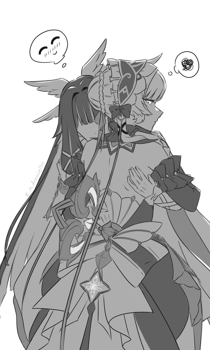 _m_drawing19xx's tweet photo. She’s mine. ⚙️

🫪🫣❤️

#sandbina #sandrone #columbina #GenshinImpact https://t.co/0MZgI7YfsZ