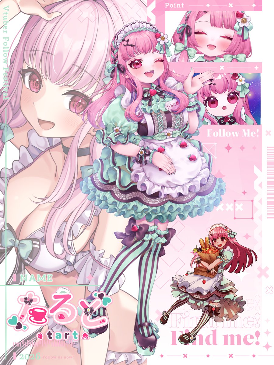 tarte__chan's tweet photo. 🍓ご主人様に誠実にお仕えするVtuber🍑

🎀感謝の気持ちを大切に→枠があったかい💕
🎀想いにちゃんと応える→推しごたえ満点💯
🎀あなたの応援が形になる→キービジュ、他色々…👀

推し方は人それぞれ！それでOK🍑
ねえ、ちょっとだけお話してみませんか？☕️

#7月のVTuberフォロー祭り‍ https://t.co/Wq49ufQ4tR