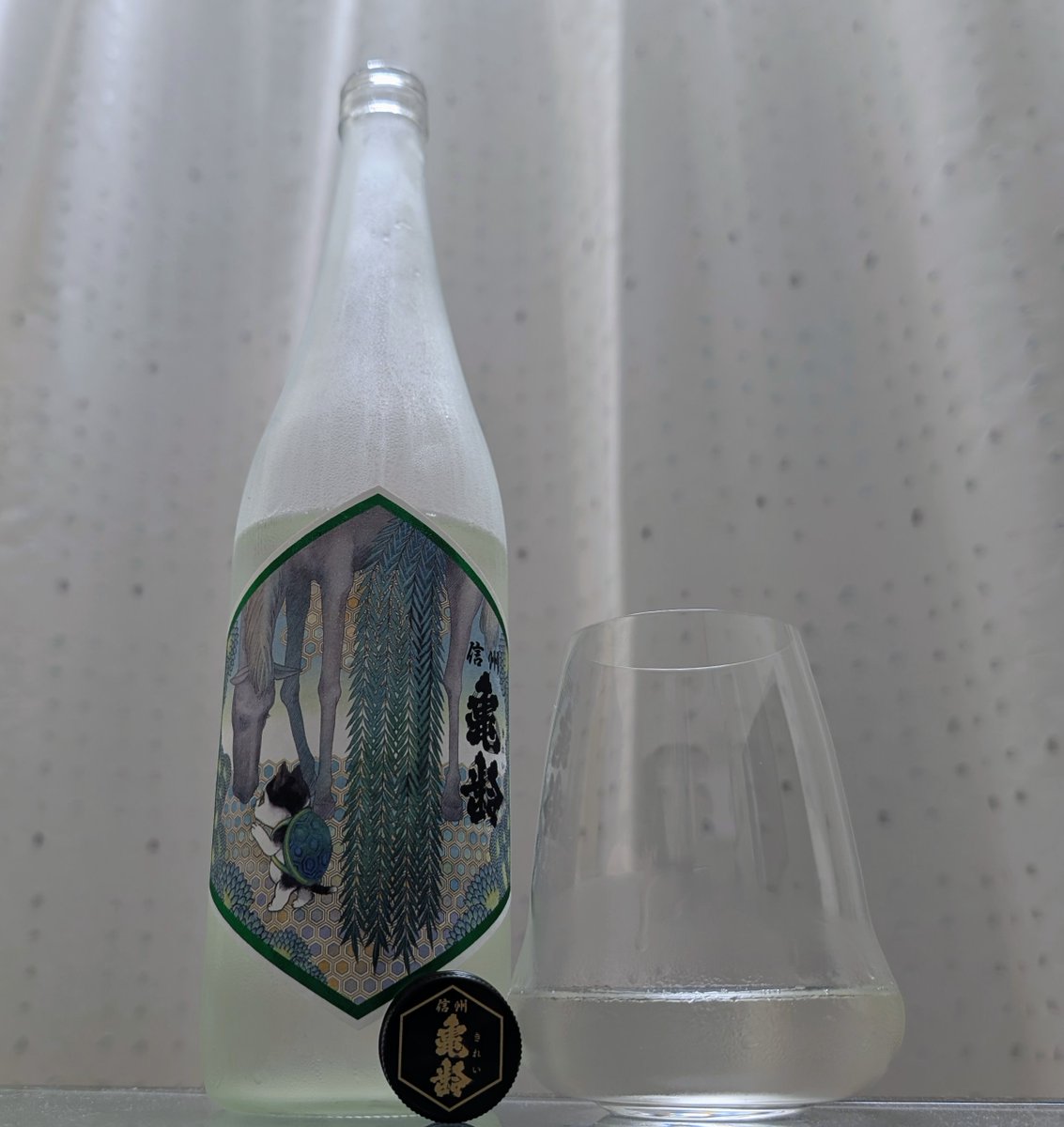 信州亀齢 純米吟醸 長野県産山恵錦 真里ラベル 瓶燗火入🍶岡崎酒造
