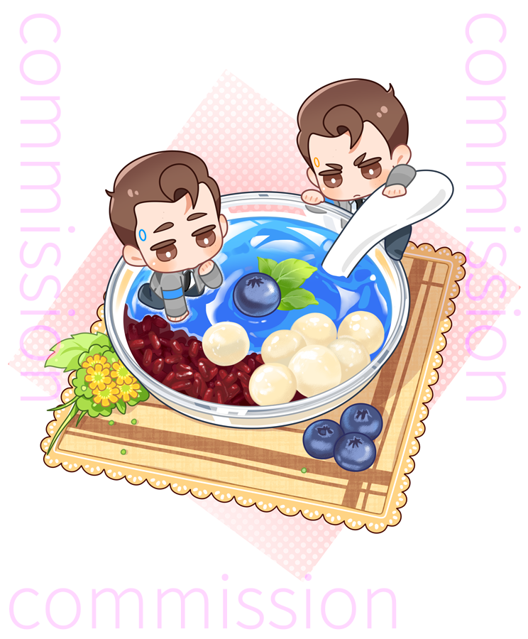 Boomxiu's tweet photo. commission🙌
51和60，不来一份吗？🤲
#DetroitBecomeHumanConnor 
#DetroitBecomeHuman https://t.co/FXl18oM7HW