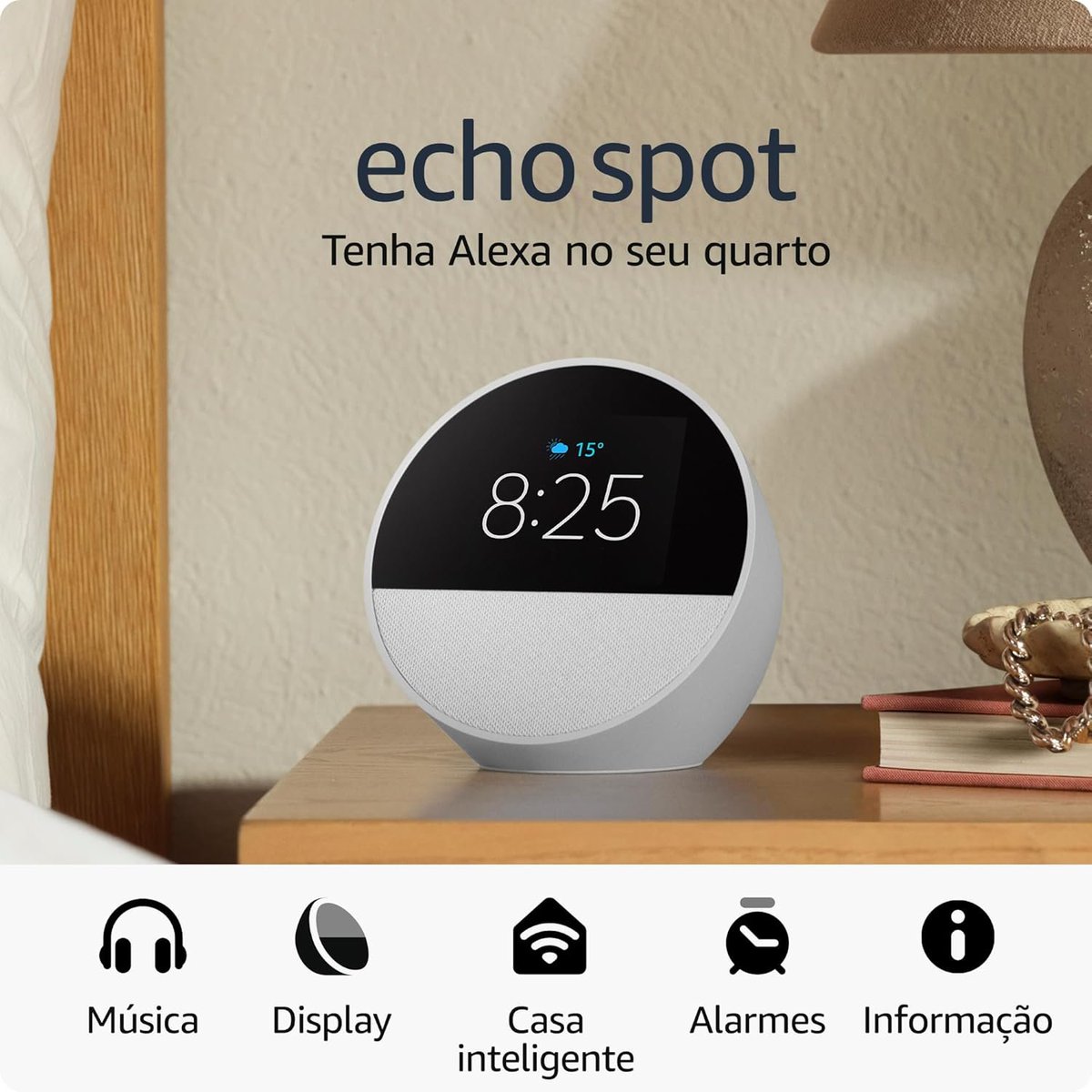feirinhaofertas's tweet photo. Echo Spot com Alexa (Geração mais recente) | Despertador inteligente com som vibrante | Cor Branca, com Acesso Antecipado à Alexa+

R$349,00

Cupom: JULHOCHEGOU

https://t.co/yNreVwrZpk https://t.co/m1XkuL8oHG
