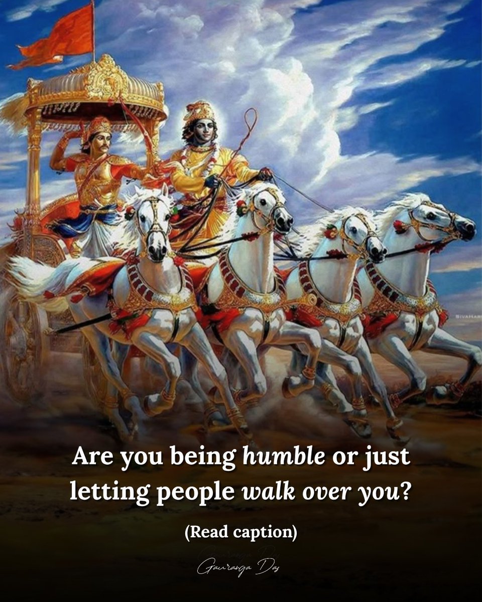 GaurangaDas's tweet photo. There's a difference between being humble and letting people walk over you.
And most people mix the two up.

(Thread) https://t.co/ODfunsS3rJ