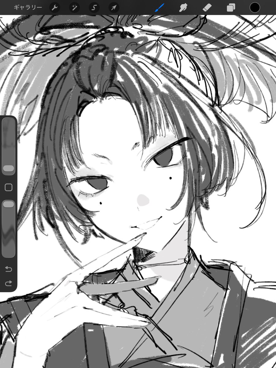 tmppds's tweet photo. はじめて描いた❕むずかし😭😭 https://t.co/b7HSwewk4B