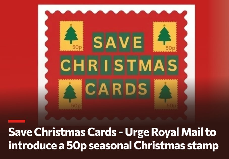 cardsforcharity's tweet photo. We're proud to support this petition by the great, great, great Granddaughters of Sir Henry Cole urging Royal Mail to introduce a 50p seasonal stamp. Read more and sign the petition here: https://t.co/Tx1Y707WZE
#SirHenryCole #ChristmasCards #Charity #CharityCards https://t.co/p80Iq0rHf3