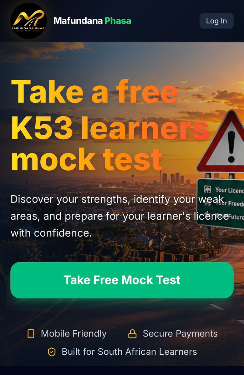 AphiriThaps's tweet photo. On 14 June, my business partner and I officially launched Mafundana Phasa, an AI-powered K53 learner driver's readiness platform. The following week, another chapter of my life came to an end as my journey playing Javas on Scandal came to a close. https://t.co/JbLNiboQhh