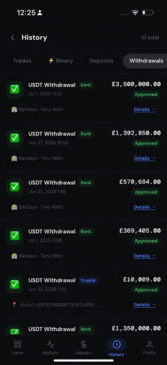 32watto's tweet photo. Another successful withdrawal completed today. It’s amazing to look back at how far I’ve come since I started trading with my coach @NikolinaSabljc . The profits have already helped me buy my own house and a new car, and I’m genuinely grateful for all the guidance along the way. https://t.co/CGU3CEJcLv