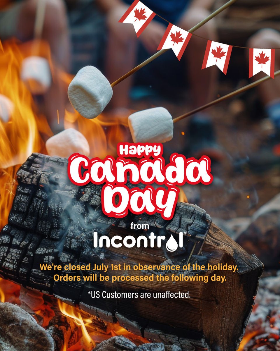 InControlDiaper's tweet photo. Wishing you a happy Canada Day from the Incontrol Diapers team!
Our Canadian warehouse will be closed on July 1st and reopen on July 2nd. Our US warehouse will not be impacted and will continue operating as normal.
#incontroldiapers #canadaday #adultdiapers #incontinence https://t.co/1DMCWg0Nhz