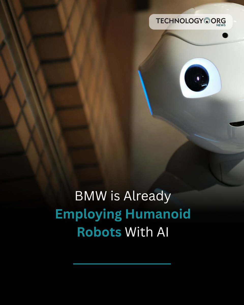 TechnologyOrg's tweet photo. BMW's Figure 02 humanoid robot helped build over 30,000 BMW X3 vehicles in 11 months. Now the upgraded Figure 03 is being deployed at Plant Spartanburg. Physical AI is here. 

Full article: https://t.co/ZZthxrL2OS 

#bmw #robots #ai https://t.co/2afJA3P68X