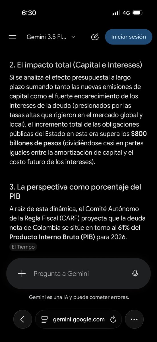Carlosfbr7's tweet photo. @julibmoya Y por qué no hablar primero de la deuda que deja el gobierno de Petro? https://t.co/ZYzXGrEtwj