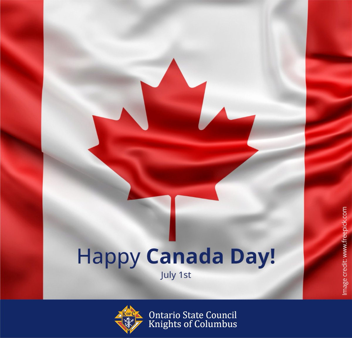KofCOntario's tweet photo. 🇨🇦 Happy Canada Day! 🇨🇦
Today we celebrate the people, communities, and values that make Canada home. The #KnightsofColumbus are proud to serve through faith, charity, and unity.
Wishing everyone a safe and joyful Canada Day! ❤️🤍
#CanadaDay #ProudlyCanadian
#KofCOntario https://t.co/lOIdBN7zXL