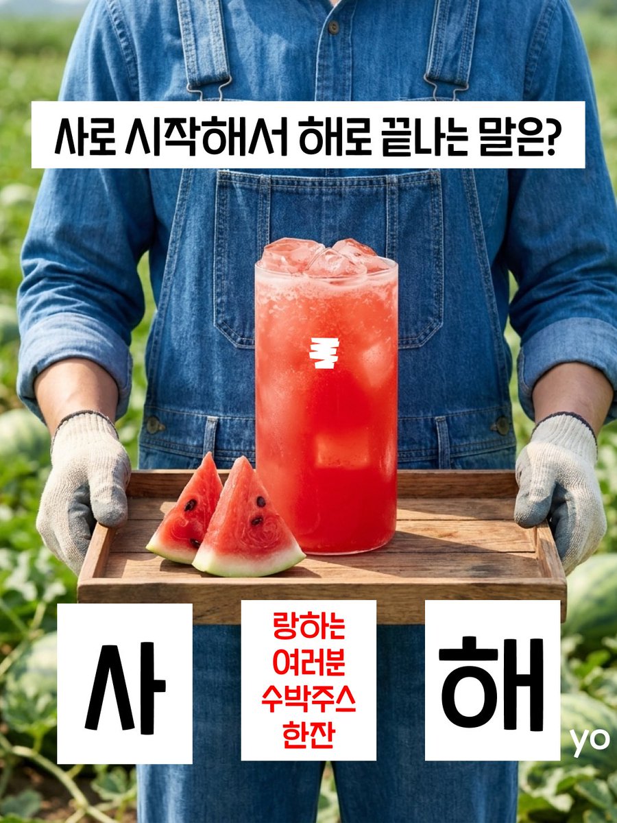 dancingcup_life's tweet photo. #이벤트 #EVENT 사로 시작해서 해로 끝나는 말이 뭔지 아세요?
ㄴ 사… 랑하는 여러분 수박주스 한잔해 

드디어 댄싱컵에도 수박주스 등장! 🍉❤️ 수박 맛을 그대로 느낄 수 있는 수박주스와 함께 올여름 시원~~하게 보내세요! 

#RT + #FOLLOW = 수박주스 (5명)

🍉 당발: 7/7(화) 타래로 https://t.co/xh7kJTM0nZ