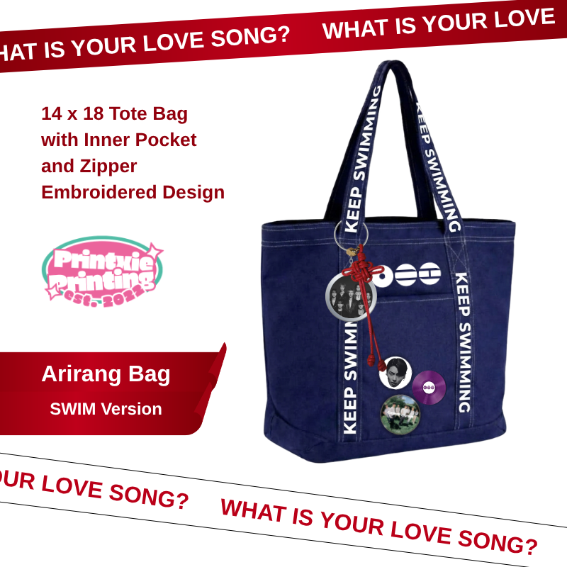 printxie's tweet photo. wts lfb bts ph tote bag

ARIRANG TOTE BAG
• What Is Your Love Song Ver.
• SWIM Ver.
• Constellations Ver. 

₱750 each, ₱650 for the first 20 buyers

BUTTON PINS
• 2.0, Arirang Shirt, and Vinyl Ver.

₱30 each, ₱200 OT7 Set

Pre-order till 7/17

https://t.co/OSoOP7pKq0 https://t.co/6FmDhaEI1E