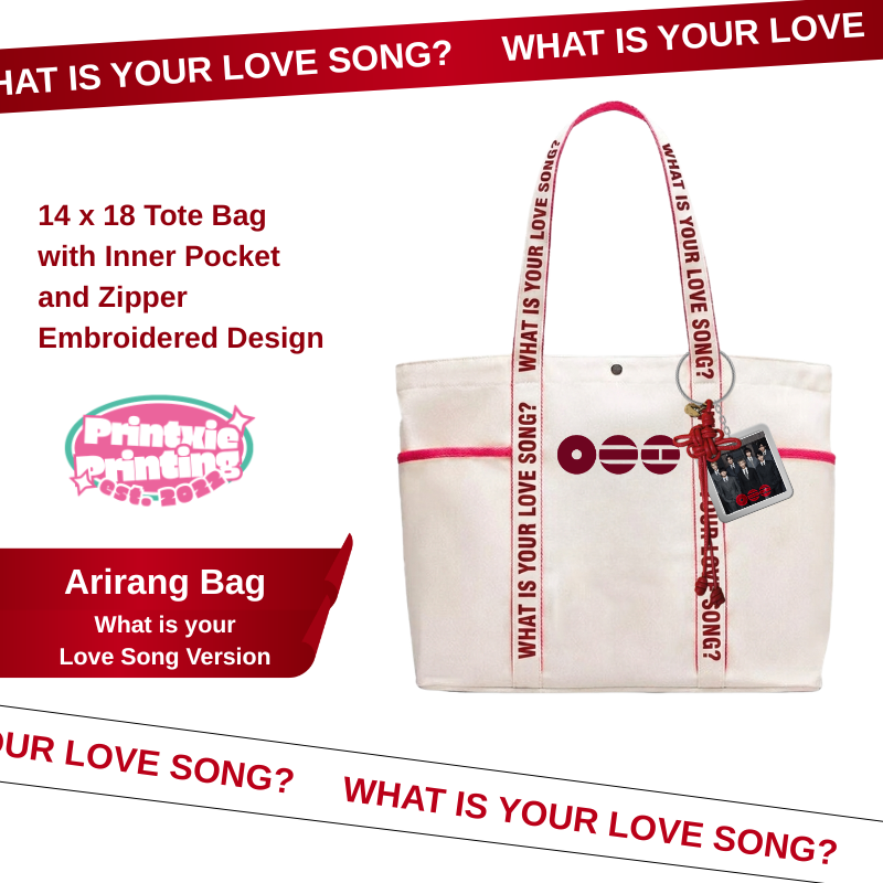 printxie's tweet photo. wts lfb bts ph tote bag

ARIRANG TOTE BAG
• What Is Your Love Song Ver.
• SWIM Ver.
• Constellations Ver. 

₱750 each, ₱650 for the first 20 buyers

BUTTON PINS
• 2.0, Arirang Shirt, and Vinyl Ver.

₱30 each, ₱200 OT7 Set

Pre-order till 7/17

https://t.co/OSoOP7pKq0 https://t.co/6FmDhaEI1E