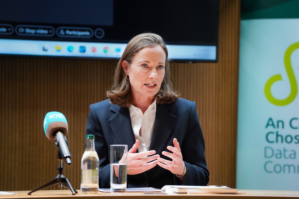 DPCIreland's tweet photo. The DPC launched its Annual Report for 2025 at a press conference in our Dublin offices yesterday.

Commissioners for Data Protection, Dr Des Hogan, Mr Dale Sunderland and Ms Niamh Sweeney detailed the significant work of the office throughout the year. https://t.co/LGqWF1f7fd