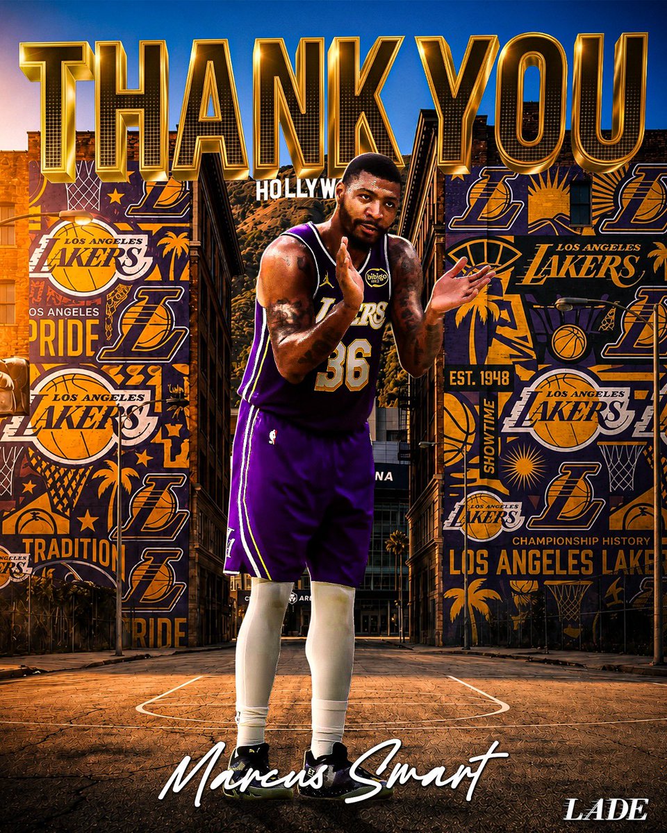 LADEig's tweet photo. BREAKING: Marcus Smart has agreed to a two-year, $13M deal with the Rockets.

Thank you for EVERYTHING, Marcus 🫡💜 https://t.co/UxYiFTVeZ7