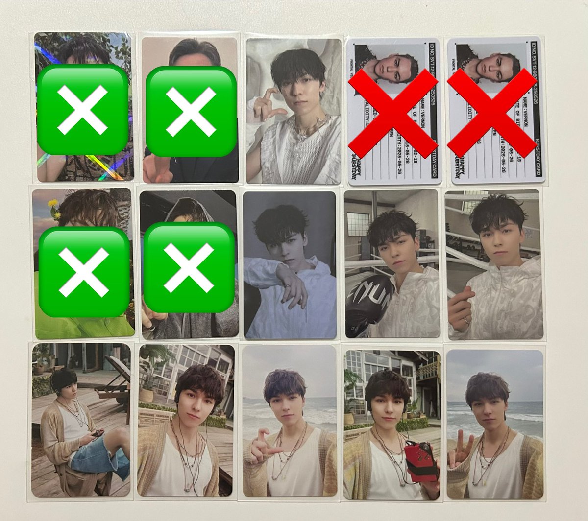 smolkyucart's tweet photo. WTS LFB PH #SmolSuperSale

✨7.7 &amp; Wonwoo Birthday Sale - All photocards for ₱100 each + pf + sf (some with ratio)
❗️UNTIL JULY 17 ONLY

🏷️Vernon

Ratio: JN WZ SK VN DN

❌Sold
❎Not included in sale but available 

‼️DOP: PAYO ONLY

❌DO NOT CLAIM IF SENSITIVE https://t.co/LM6jXij2FR