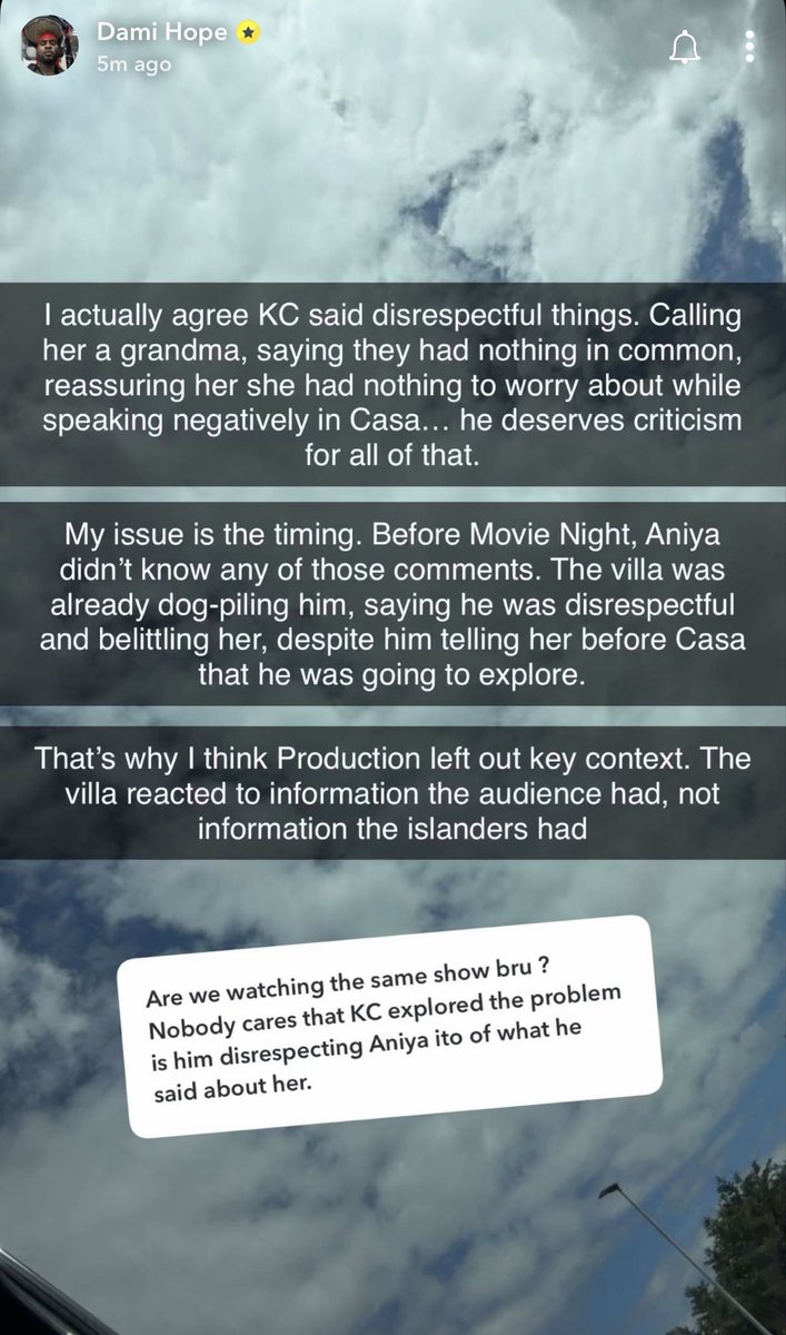 Lasgidi4L's tweet photo. Dami twisting and turning like a pretzel to defend and tell us about context. Talmbout the kc’s disrespect was before casa and shit. Now if I say Indiyah was right to istgjsykjkiyds!!! https://t.co/oYXgzsESA1