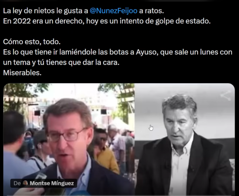 belialys's tweet photo. A ver, ignorante de la vida. 
¡Que mala es la hemeroteca! https://t.co/0ZFalga5vf