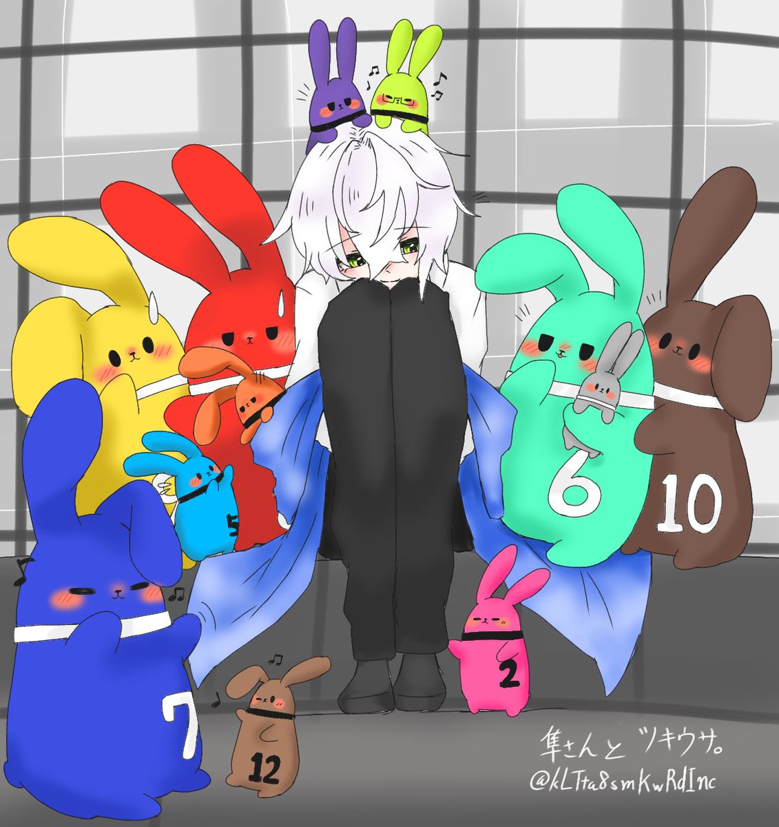 kLTta8smKwRdInc's tweet photo. 見たいものを描いたら前に描いたのと
構図が似たrkgk

かわいいものに囲まれる推しが
見たかった(˶ᗜωᗜ˵) https://t.co/OqVa83tPR1