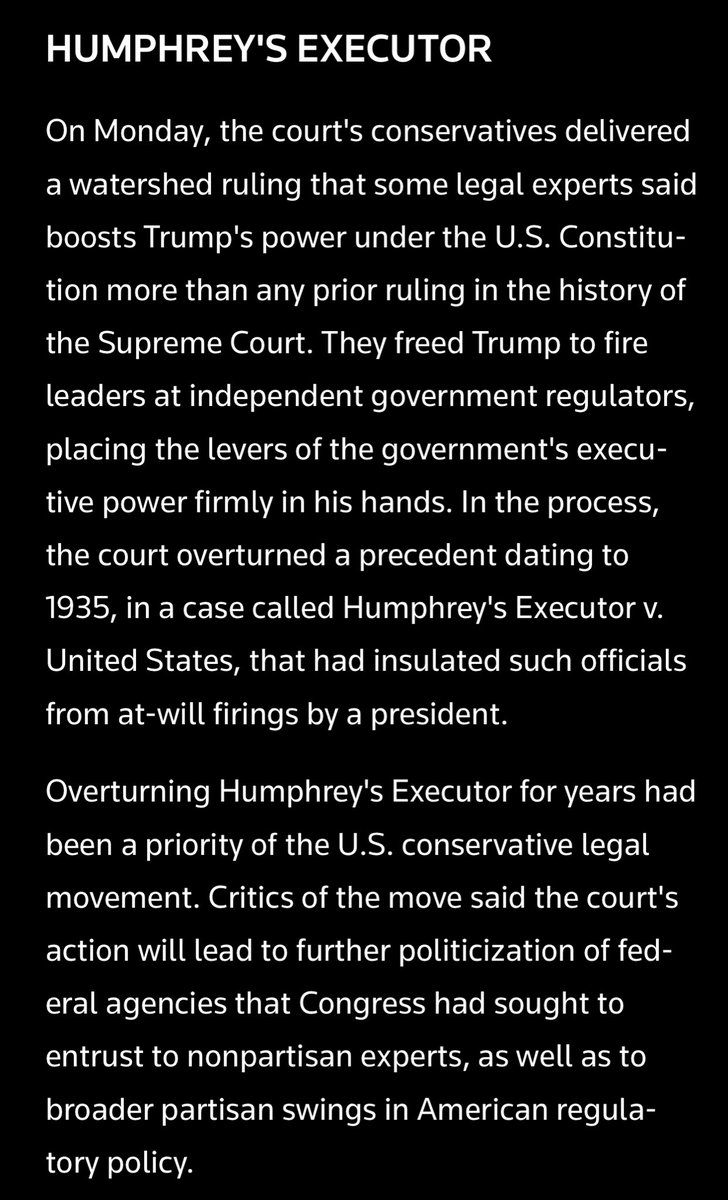 OHAI_INVR's tweet photo. #SCOTUSwatch
“The exceptions to that general trend are cases in which the president's position was so far removed from any conceivable legal justification ... or in which the Supreme Court seemed to fear serious disruption to the markets or broader economy.” https://t.co/6E0E1j2y8v