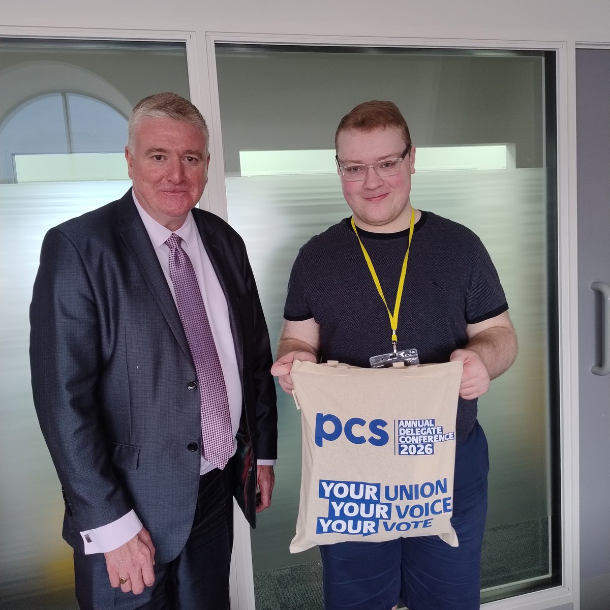 pcs_union's tweet photo. Memorable visit to PCS for memorabilia collector.
Armagh teenager Seán McCourt-Kelly adds PCS branded memorabilia to his extensive collection after visiting PCS headquarters in London. https://t.co/3ducrxbcHU