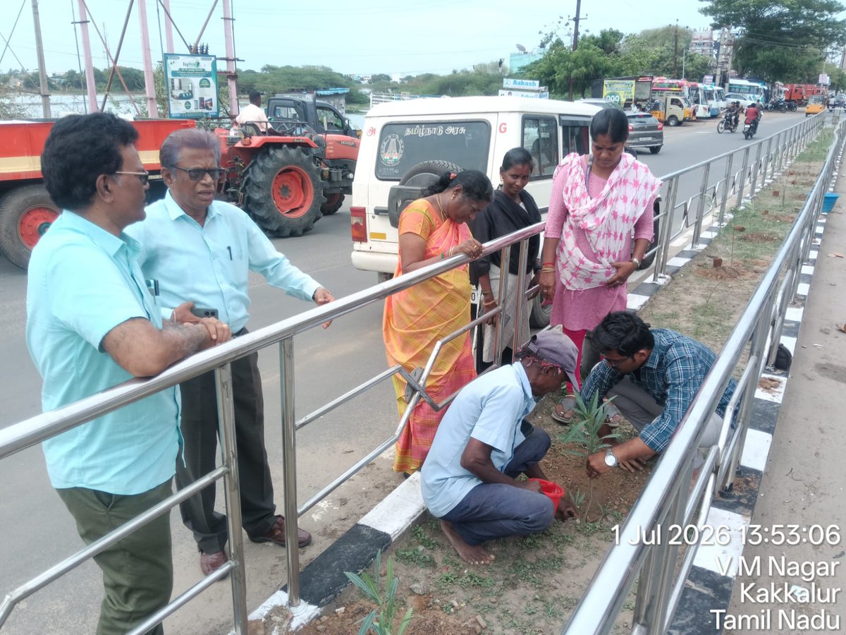 tiruvalur's tweet photo. Today Thiruvallur Municipality Centre Media Tree Plantation in J N Road https://t.co/3mbrMyw8Nc