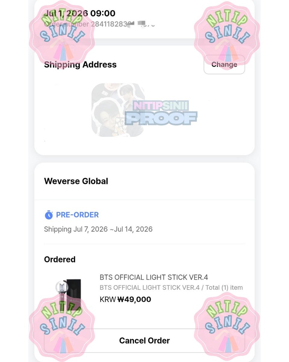 nitipsinii's tweet photo. Wts Lightstick BTS Ver.4

Ready 1 pcs aja yaa

💲800k dp 600k
❌️exclude pack+admin oren

Trusted 100%
Dm ajaa kalo mau minta proof apapun https://t.co/4a3ZmM9pAX