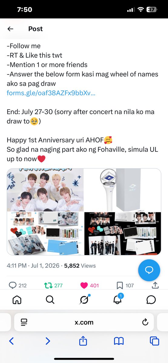 franchescasepe's tweet photo. @kr_prints @wonucloudz_ 

A YEAR OF JOURNEY WITH AHOF
HAPPY 1ST ANNIVERSARY AHOF
365 DAYS TO FOREVER
#AHOF1stAnniversary
#아홉이들_태어난지_1년
#AHOF #아홉 https://t.co/aqUPCZ37fJ