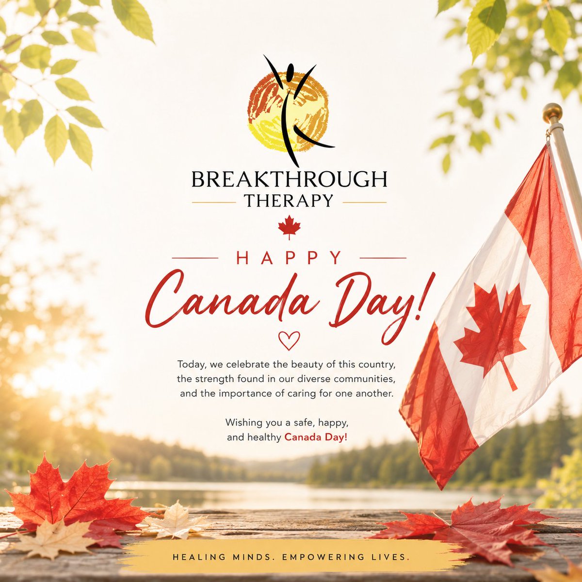bttpsychedelics's tweet photo. Happy Canada Day from all of us at Breakthrough Therapy! Today, we celebrate community, resilience, and the importance of caring for one another. Wishing you a safe, joyful, and healthy day. ❤️🇨🇦 #CanadaDay #MentalHealthMatters https://t.co/yFIhU851D7