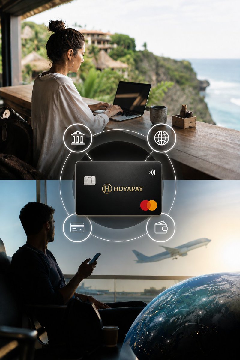 Hoyapay_easy's tweet photo. Work anywhere.
Get paid everywhere.
💵 USD Account Online
🌍 Multi Currency Account
💳 Virtual Card
✈️ Global Payment Account

Built for digital nomads.
#USDAccountForDigitalNomads #DigitalNomadBanking #RemoteWorkPayments #GlobalPayments #HOYAPAY https://t.co/odkjaXcJ8I