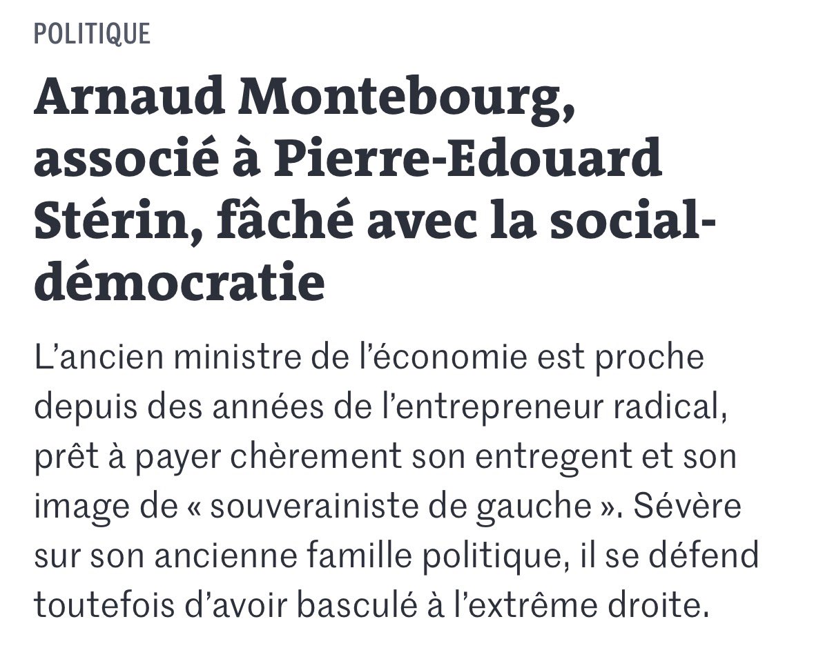 ALeaument's tweet photo. @Actu_EM @montebourg @floraghebali Qui s’attend à ce que quelqu’un qui fait seulement semblant d’être de gauche dise des choses positives sur Mélenchon ? https://t.co/bBQodPMdKB